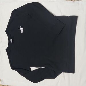 14/16 Large girls PUMA pullover sweater black with pockets